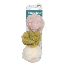 HuggleKats FlufferFleece Ball 3 pk Cat Toy
