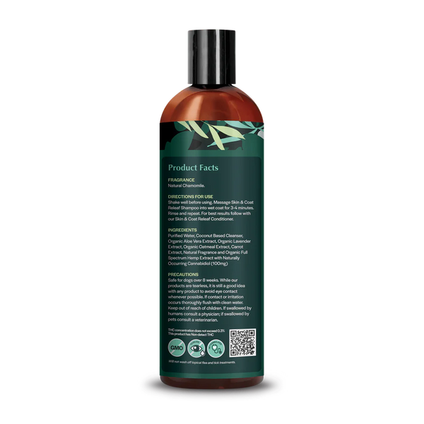 Pet Releaf Itchy & Dry Skin CBD Shampoo for Dogs