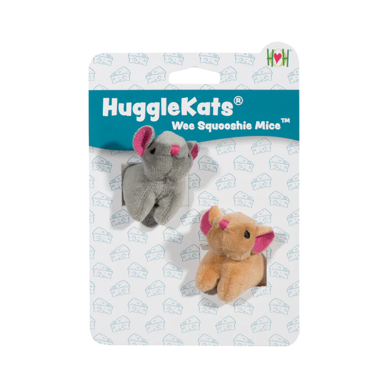 HuggleKats Wee Squooshie Mice Cat Toy