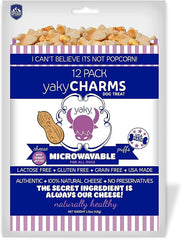 Yaky Charms Microwaveable Cheese Puffs With Peanut Butter Dog Treats