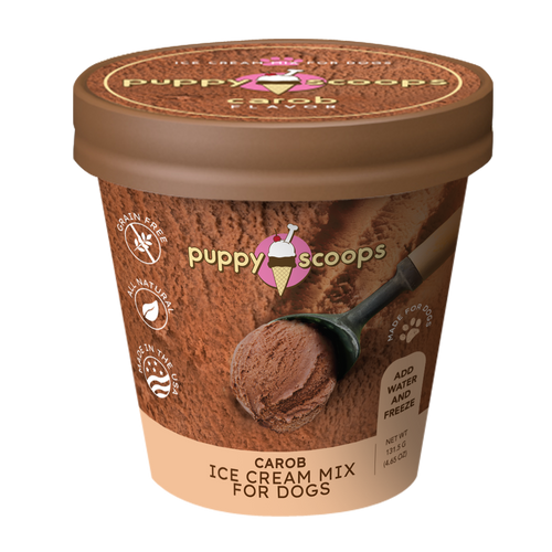 Puppy Scoops Carob Ice Cream Mix Dog Treat