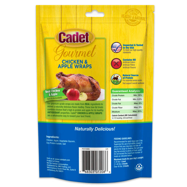 Cadet Chicken and Apple Wrapped Dog Treats