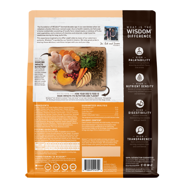 Earth Animal Air-Dried Chicken Dog Recipe Food