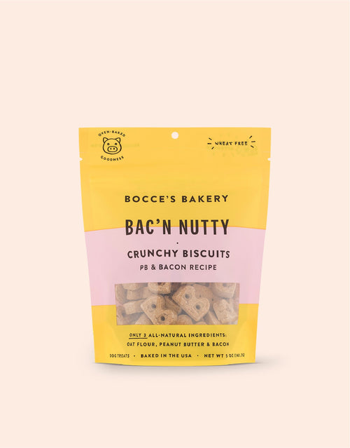 Bocce's Bakery Bac N' Nutty Biscuits Dog Treats