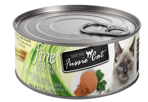 Fussie Cat Fine Dining Mousse Chicken With Pumpkin Entree Canned Cat Food
