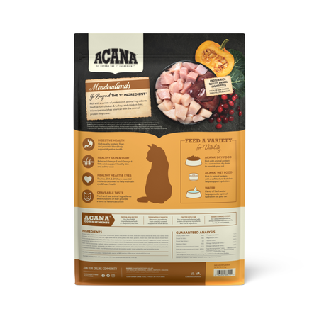 Acana Meadowlands Chicken & Turkey Cat Food