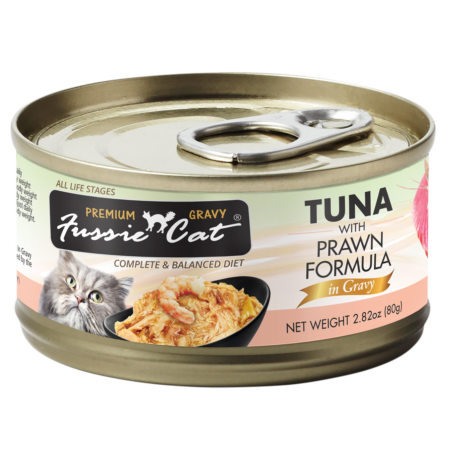 Fussie Cat Tuna with Prawns Formula in Gravy Canned Cat Food