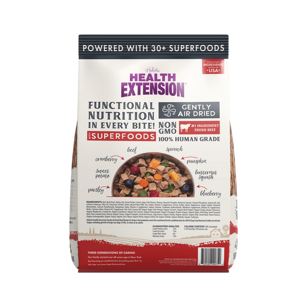 Health Extension Gently Air Dried Beef Recipe Dog Food