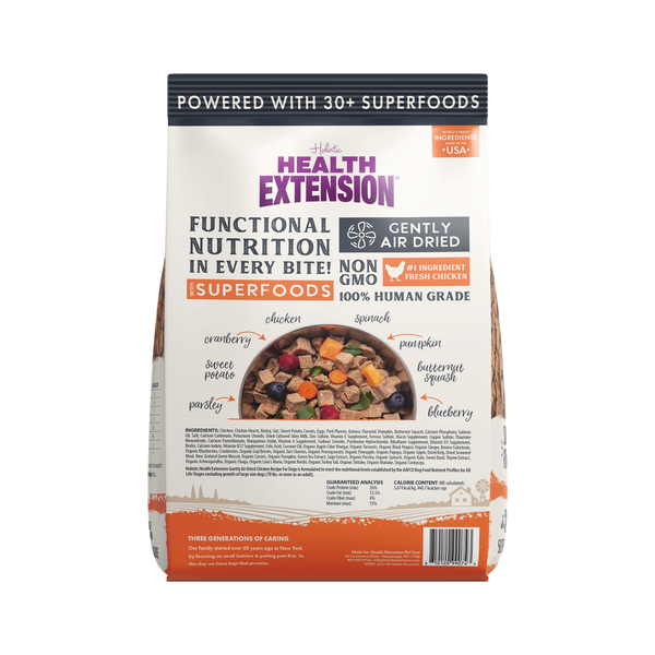 Health Extension Gently Air Dried Chicken Recipe Dog Food
