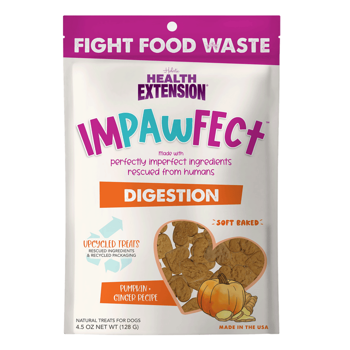 Health Extension Impawfect Pumpkin Ginger Recipe for Digestion Dog Treats