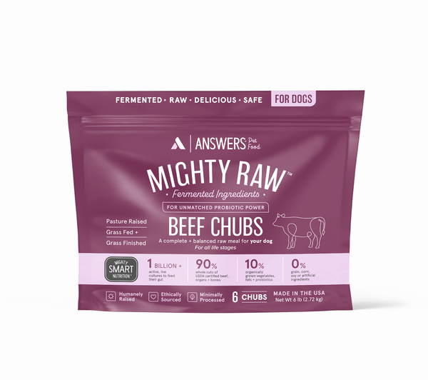Answers Detailed Formula Beef Raw Dog Food