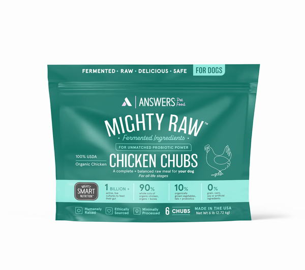 Answers Detailed Formula Chicken Raw Dog Food