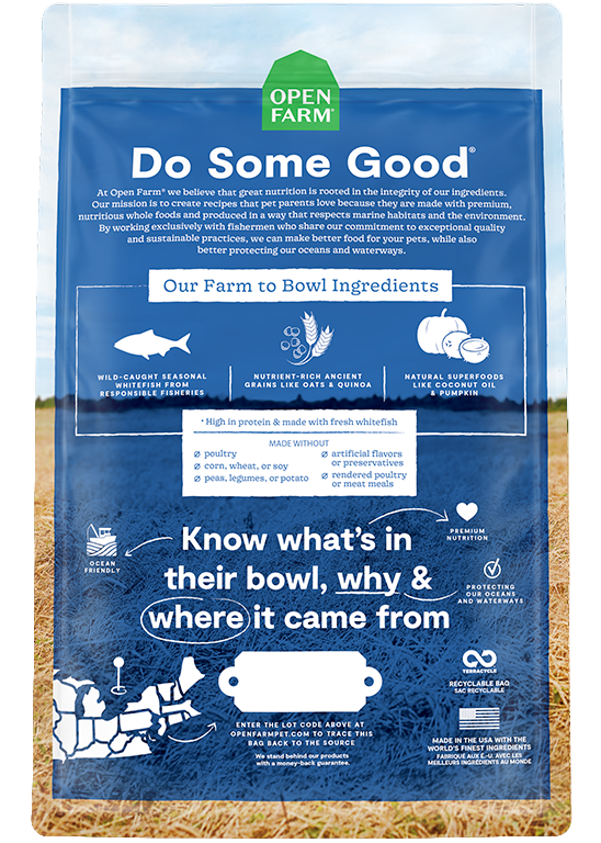 Open Farm Whitefish & Ancient Grains Dry Dog Food