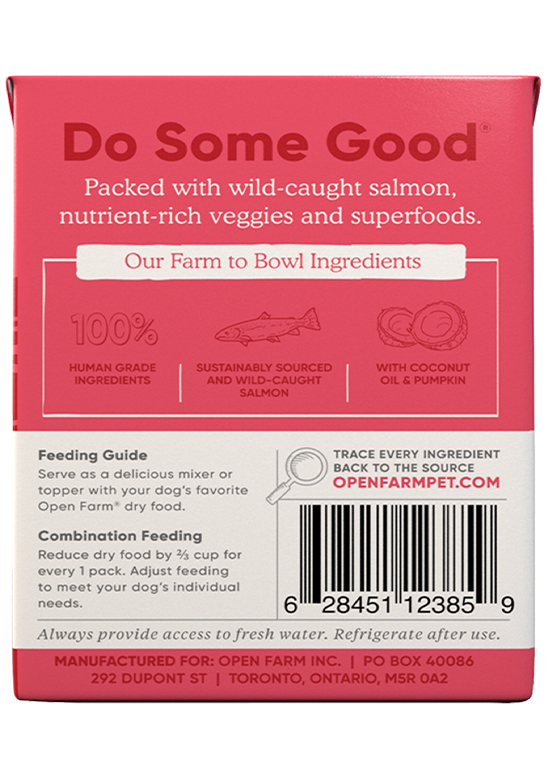 Open Farm Wild-Caught Salmon Rustic Stew Wet Dog Food