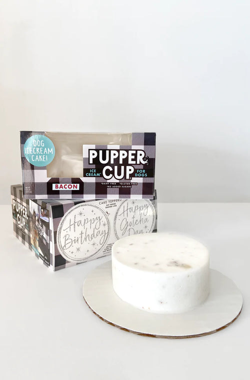 The Pupper Cup Bacon Dog Cake