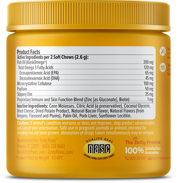 Zesty Paws Hairball Bites for Cats