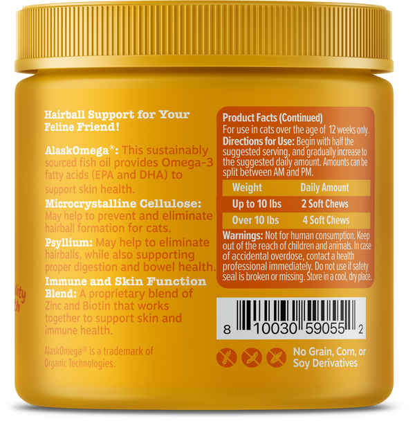 Zesty Paws Hairball Bites for Cats