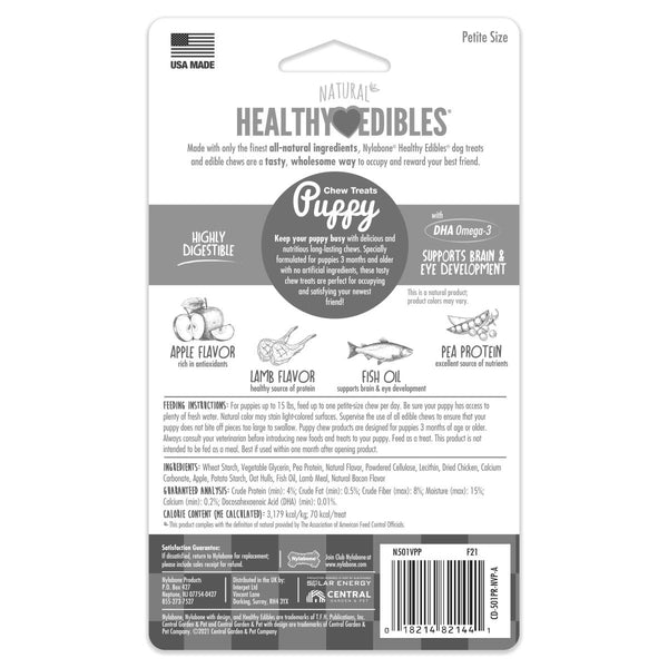 Nylabone Healthy Edible Lamb and Apple Puppy and Dog Treats