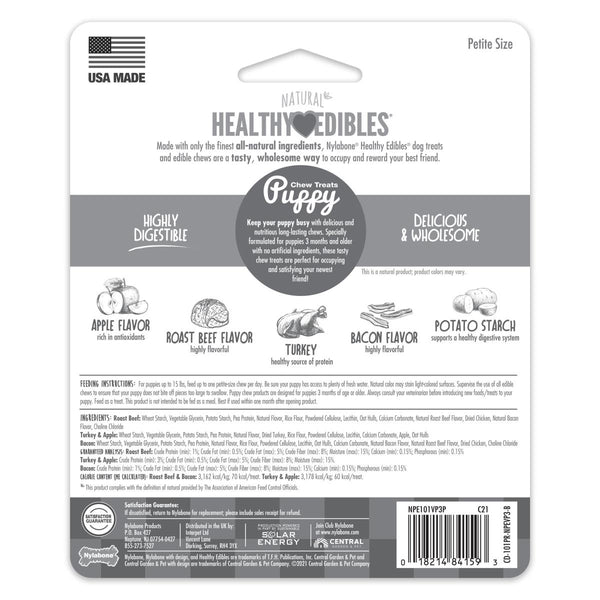 Nylabone Healthy Edible Puppy Variety Pack Dog Chew Treat
