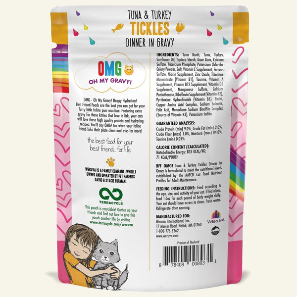 Weruva B.F.F. Omg! Tuna & Turkey Tickles Pouch Cat Food