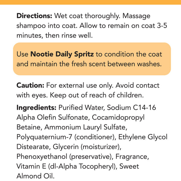 Nootie Warm Vanilla Cookie Shampoo