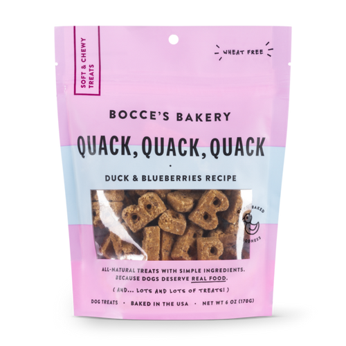 Bocce's Bakery Quack, Quack, Quack Soft & Chewy Dog Treats