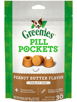Greenies Pill Pockets Peanut Butter Flavor Dental Treats