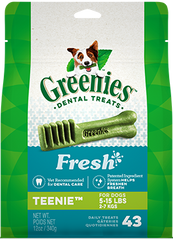 Greenies Fresh Teenie Dog Dental Treats