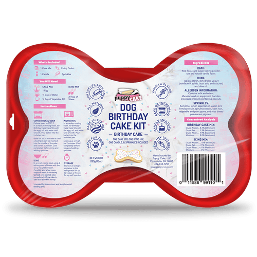 Puppy Cake Dog Birthday Cake Kit - Birthday Cake