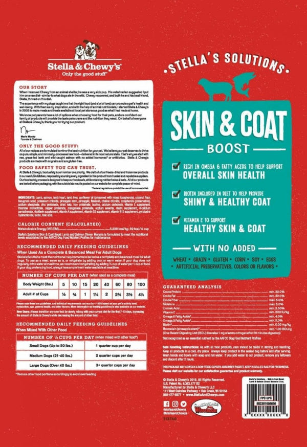 Stella & Chewy's Solutions Skin & Coat Freeze Dried Dog Food
