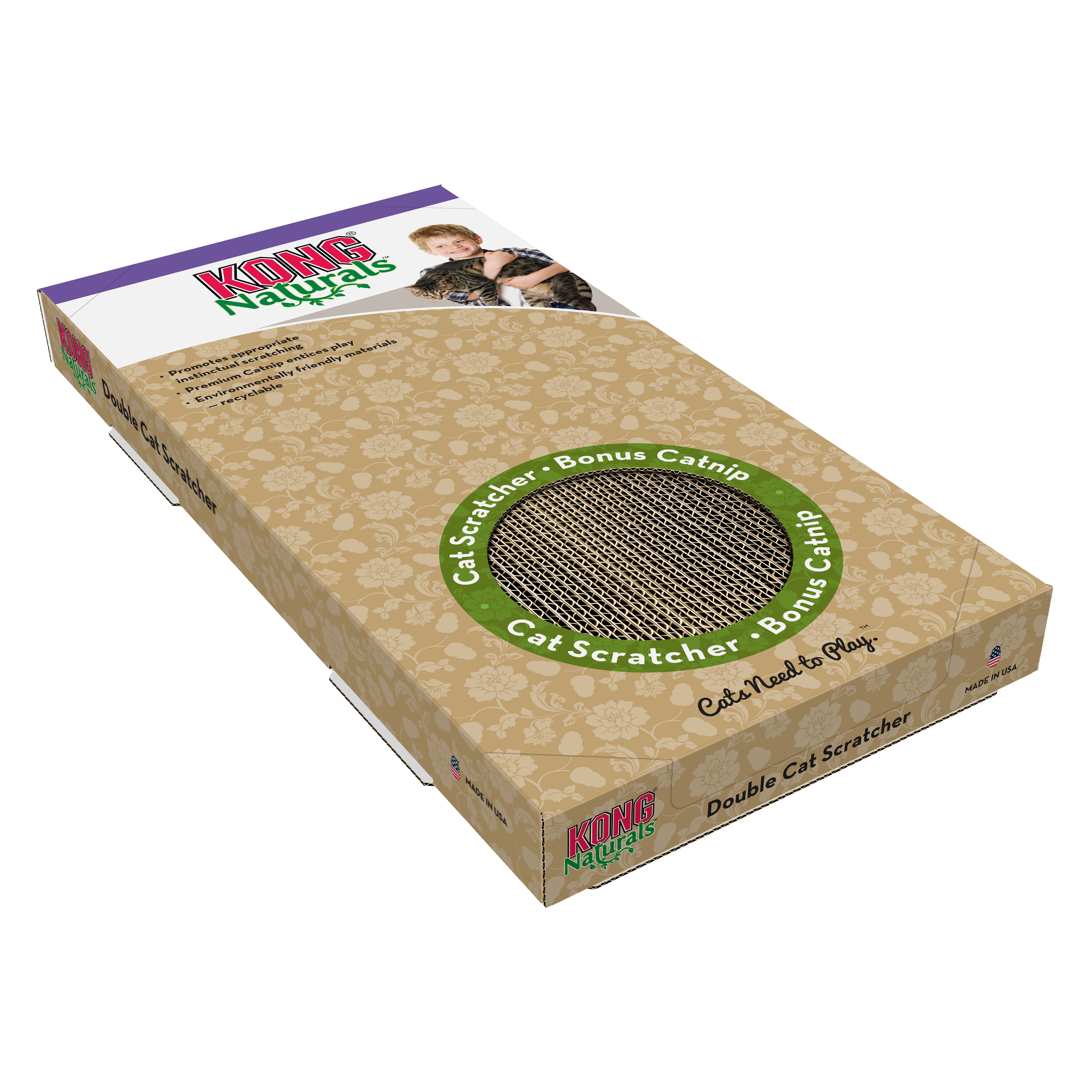 Kong Naturals Cat Scratcher Double