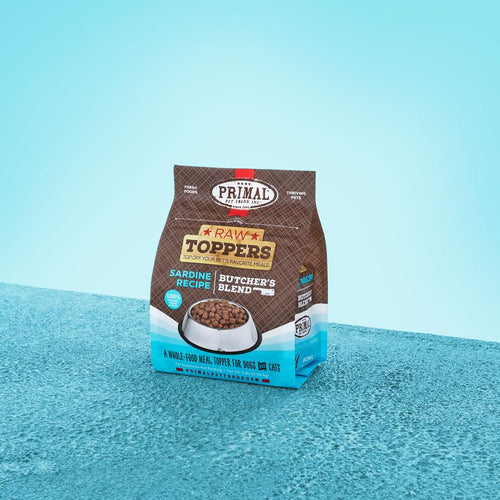 Primal Raw Frozen Butcher's Blend Sardine Topper for Dogs and Cats