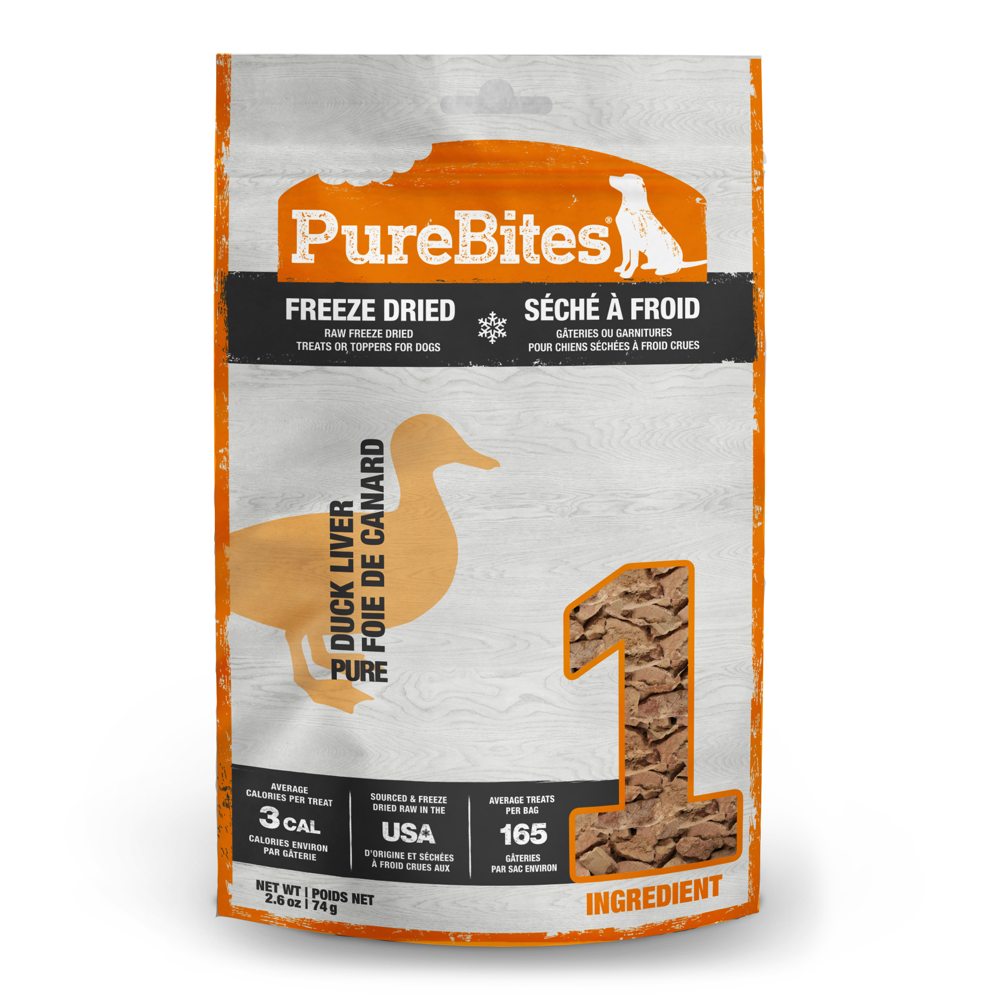 Purebites Duck Liver Freeze Dried Dog Treats