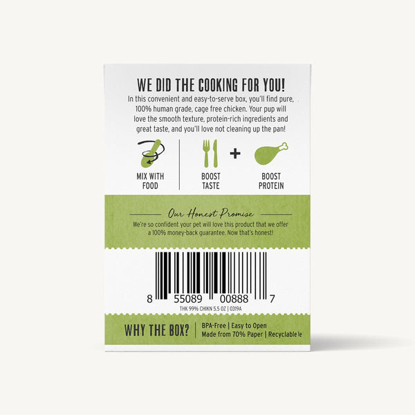 The Honest Kitchen Meal Booster - 99% Chicken Dog Food Topper