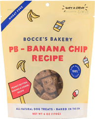 Bocce's Bakery Peanut Butter Banana Chip Soft & Chewy Dog Treats