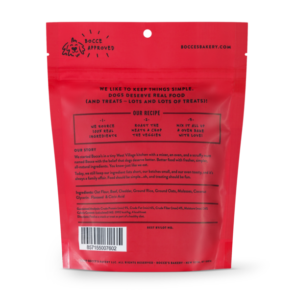 Bocce's Bakery Say Moo Training Bites Dog Treats