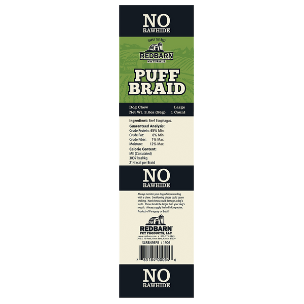 Redbarn Puff Braid Dog Treats