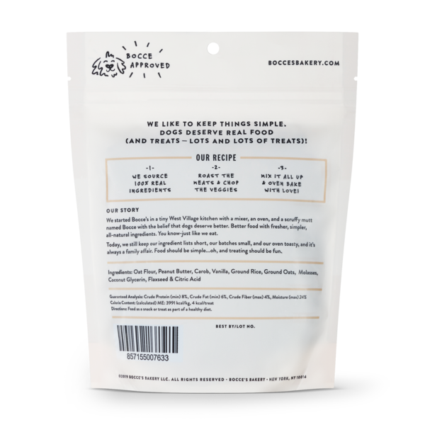 Bocce's Bakery Mud Pie Oh My Training Bites Dog Treats