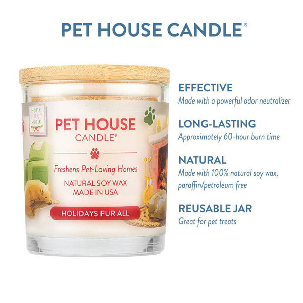 Pet House Holidays Fur All Candle