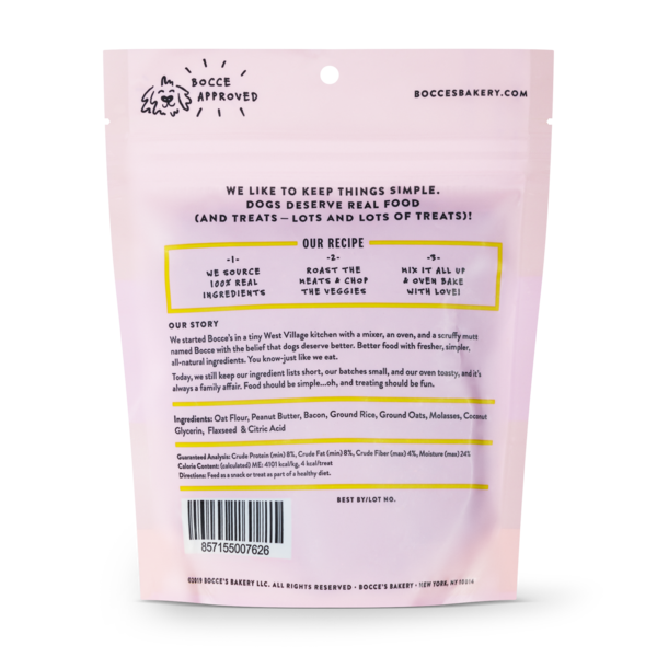 Bocce's Bakery Bac N' Nutty Training Bites Dog Treats