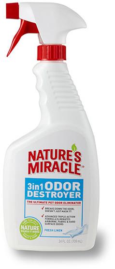 Natures Miracle 3-In-1 Odor Destroyer - Fresh Linen Scent