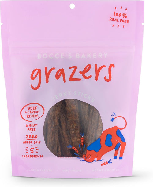 Bocce's Bakery Grazers Beef & Carrot Dog Treats