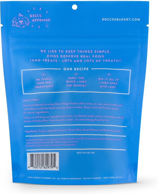 Bocce's Bakery Grazers Turkey & Sweet Potato Dog Treats