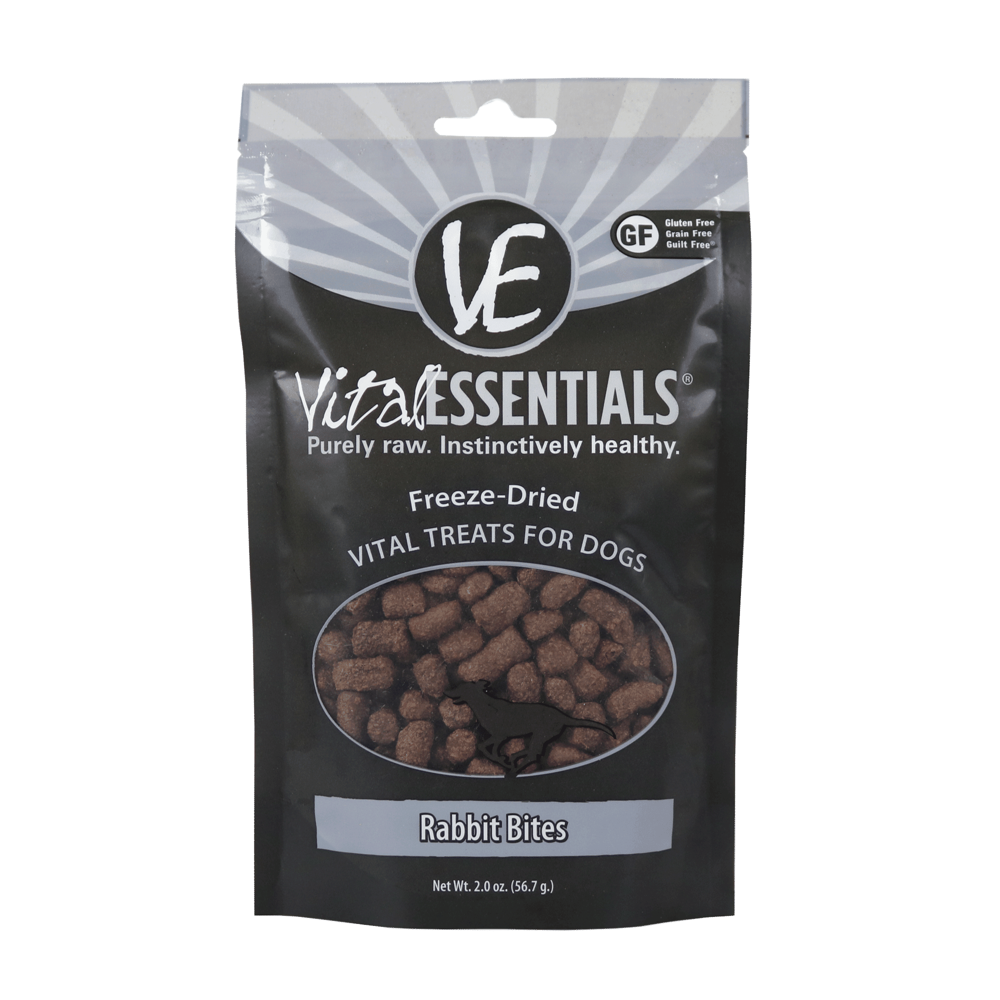 Vital Essentials Freeze Dried Rabbit Bites Dog Treats