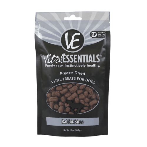 Vital Essentials Freeze Dried Rabbit Bites Dog Treats