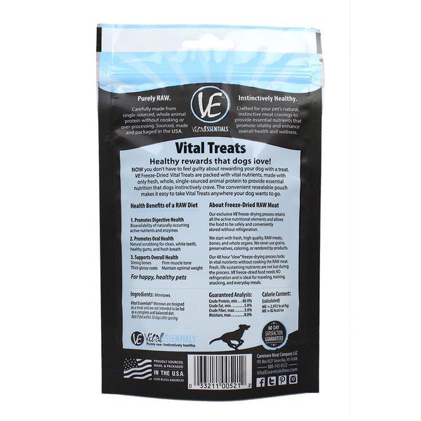 Vital Essentials Minnows Freeze Dried Dog Treats