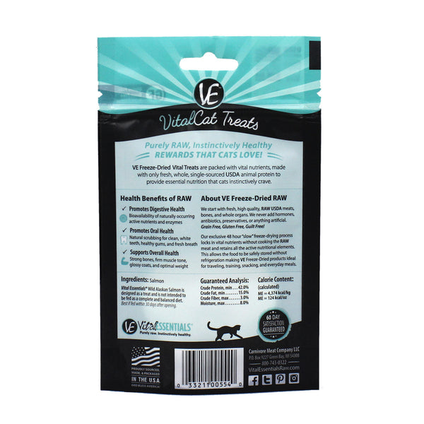 Vital Essentials Wild Alaskan Salmon Freeze Dried Cat Treats