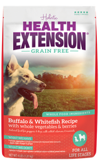 Health Extension Grain Free Buffalo & Whitefish Recipe Dog Food