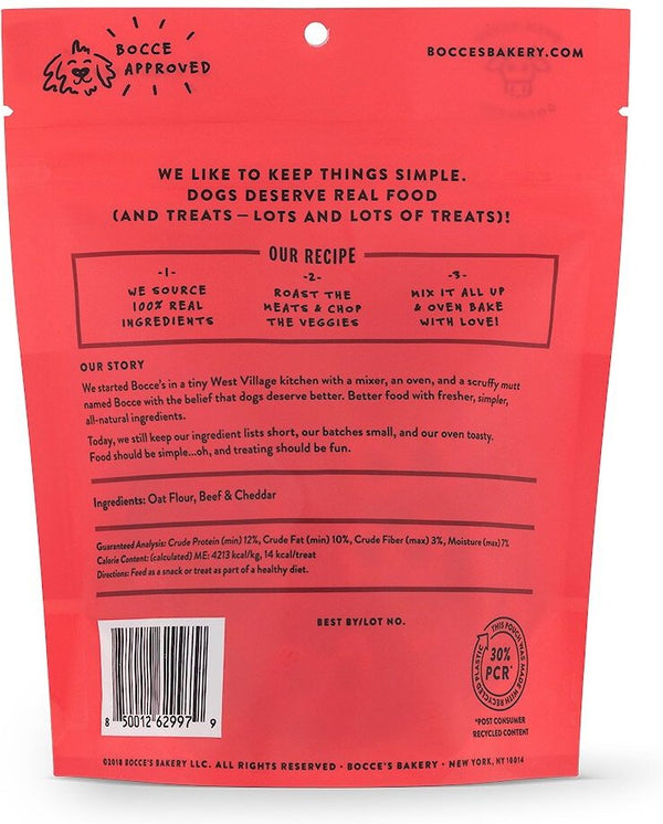 Bocce's Bakery Say Moo Crunchy Biscuits Dog Treats