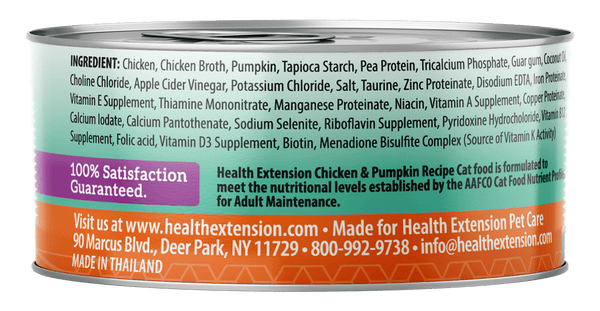 Health Extension Grain Free Chicken & Pumpkin Canned Cat Food